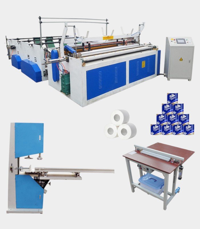 1 (54)-Photoroom ShenZe Semi-auto toilet paper making line - Image 1