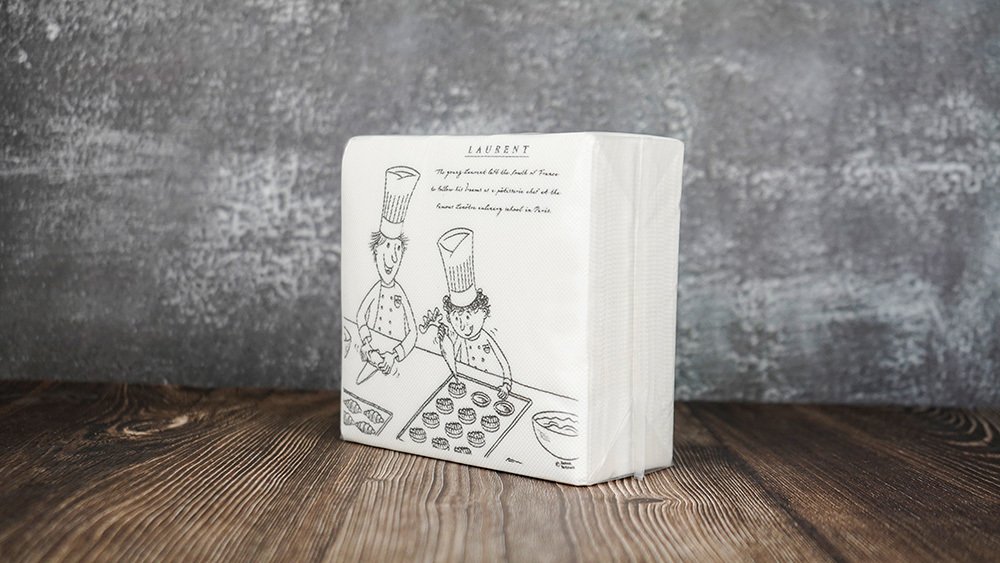 ed444bc9-fcd2-4ef0-b367-0a16d3f907cf 30cm*30cm lunch Bamboo Eco 1-ply napkins custom napkin – Bild 1