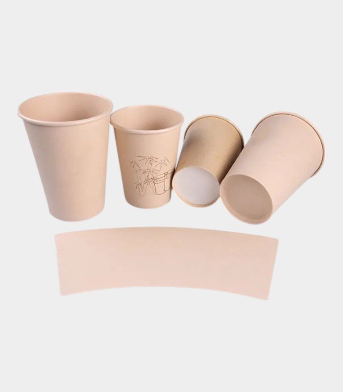 image (3) Bamboo paper cup fans – Bild 1