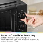 ShenZe  Freestanding microwave oven, 20L compact in black, 700W - Image 2