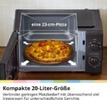 ShenZe  Freestanding microwave oven, 20L compact in black, 700W - Image 4